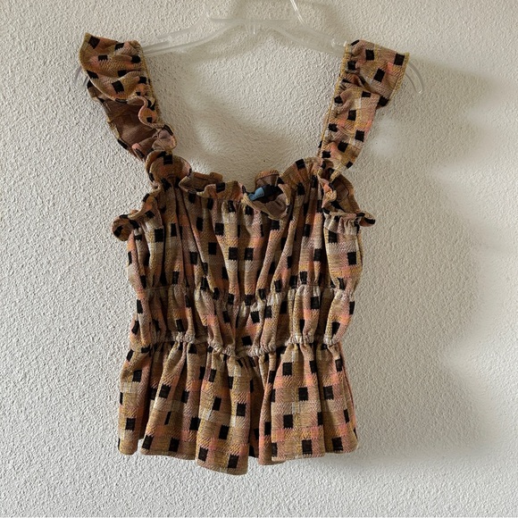 Anthropology Eva Franco Smock Tank Top Women’s Medium NWT Summer Western Cutesy - Picture 1 of 9